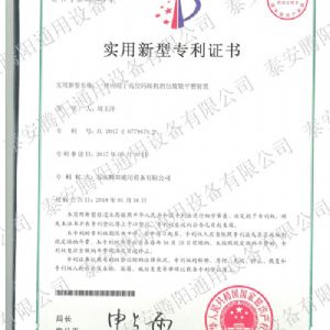 腾阳全自动码垛机获得专利