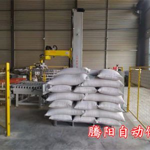 全自动码垛机器人在企业保障生产效率管理方便 