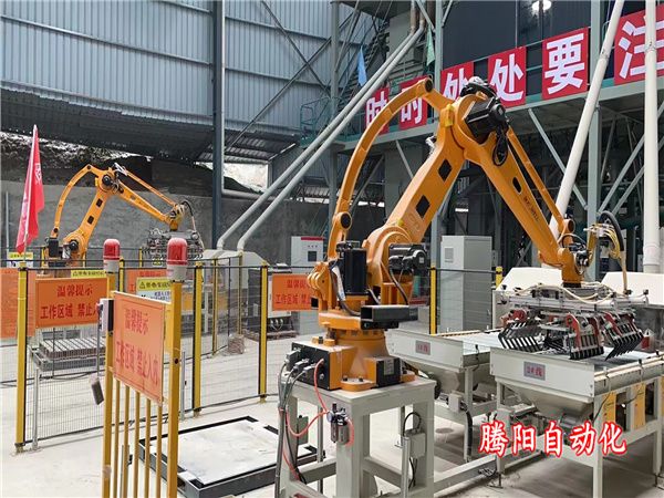 全自动码垛机器人砂浆建筑企业代替人工码垛