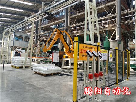 塑料颗粒pp颗粒全自动拆包投料机械手自动拆包上料