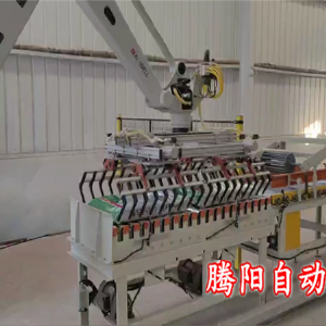 肥料码垛机器人一次轻松码垛两包效率高