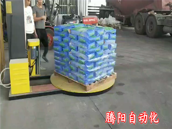 砂浆缠绕机自动缠绕膜防水防潮方便转运