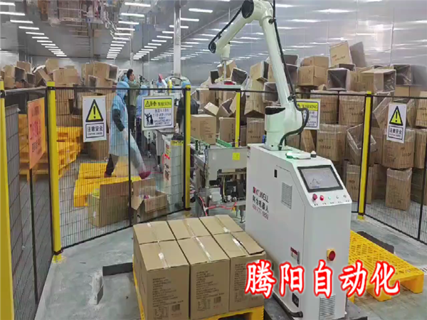 箱装食品协作码垛机器人改变传统码垛