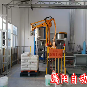 pvc颗粒拆包投料机器人代替人工拆包投料