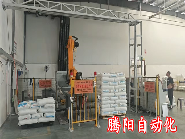 无纺布树脂颗粒拆包投料机器人