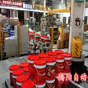 桶装水溶肥立柱码垛机一次码垛多桶